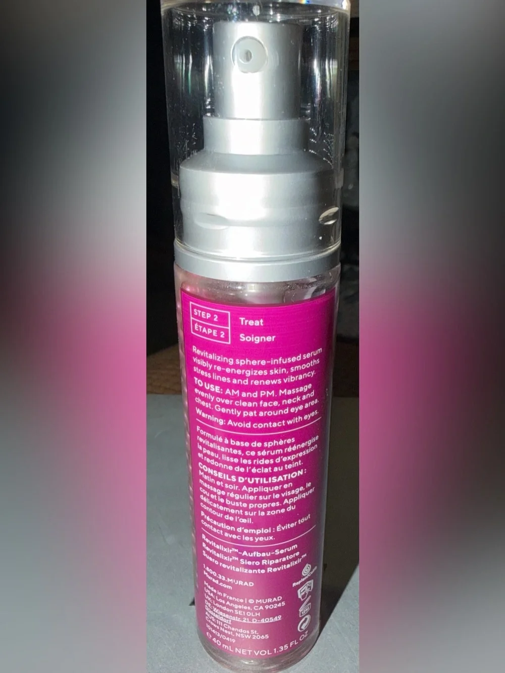 Murad Hydration Revitalixir Recovery Serum — New 40ml